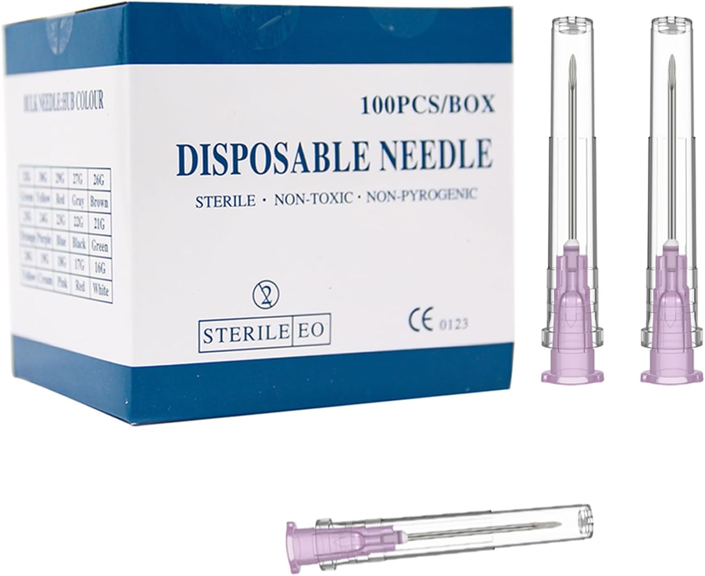 18 Gauge 1 Inch Needle (100Pack),Luer Lock Industrial Accessories Needles,Individually Wrapped