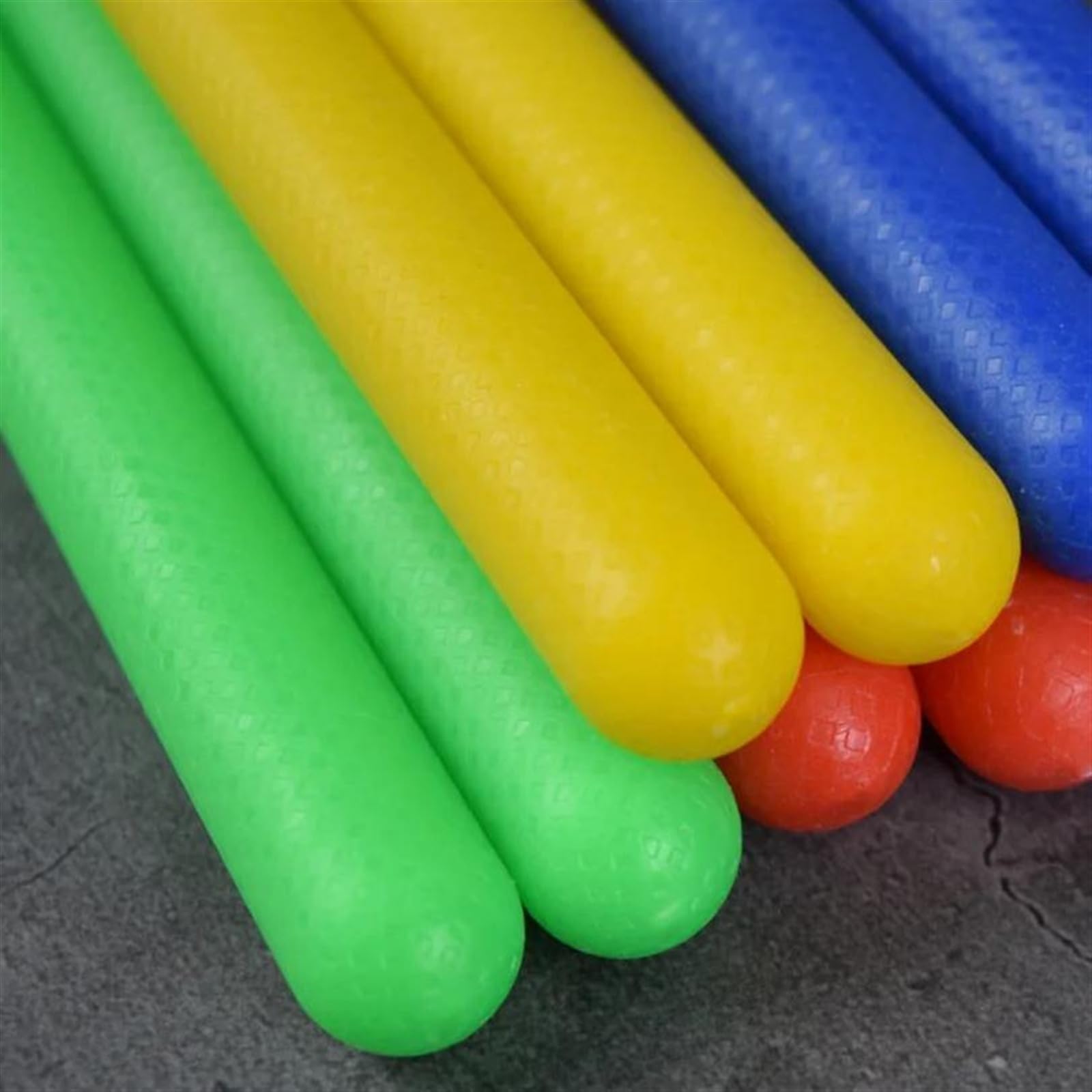 2 Paar Langlebige 5A Bunte Nylon-Drumsticks Jazz Drum Dumb Drum Übungs-Drumsticks Schlagzeug Sticks Set (Color : Bk)