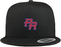 Vista 5 de Trendy Apparel Shop Puerto Rico PR Gorra de malla bordada pequeña de 5 paneles