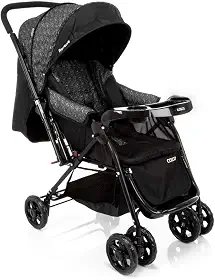 Cosco Kids, Carrinho de Bebê Reverse, Preto Rajado