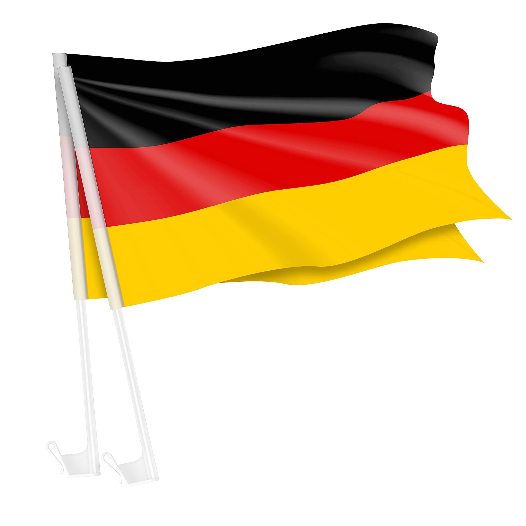 20 Stück Autofahnen 10er Set Auto Deutsche Fahne Fussball EM WM 2026 Länderflagge Fanartikel Land Flagge Autoset Eishockey Handball Basketball Deutschlandfahne Bootsfahne Deutschland