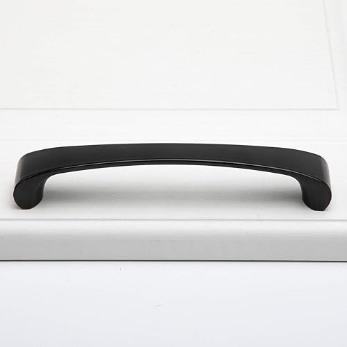 Miniatura 8 de WenRan Tirador de arco de gabinete central de 252 pulgadas 375 pulgadas 5 pulgadas color negro mate manija de muebles para cocina dormitorio