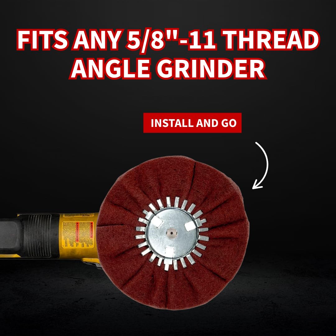 Satin Metal Finish Wheels for Angle Grinders -4
