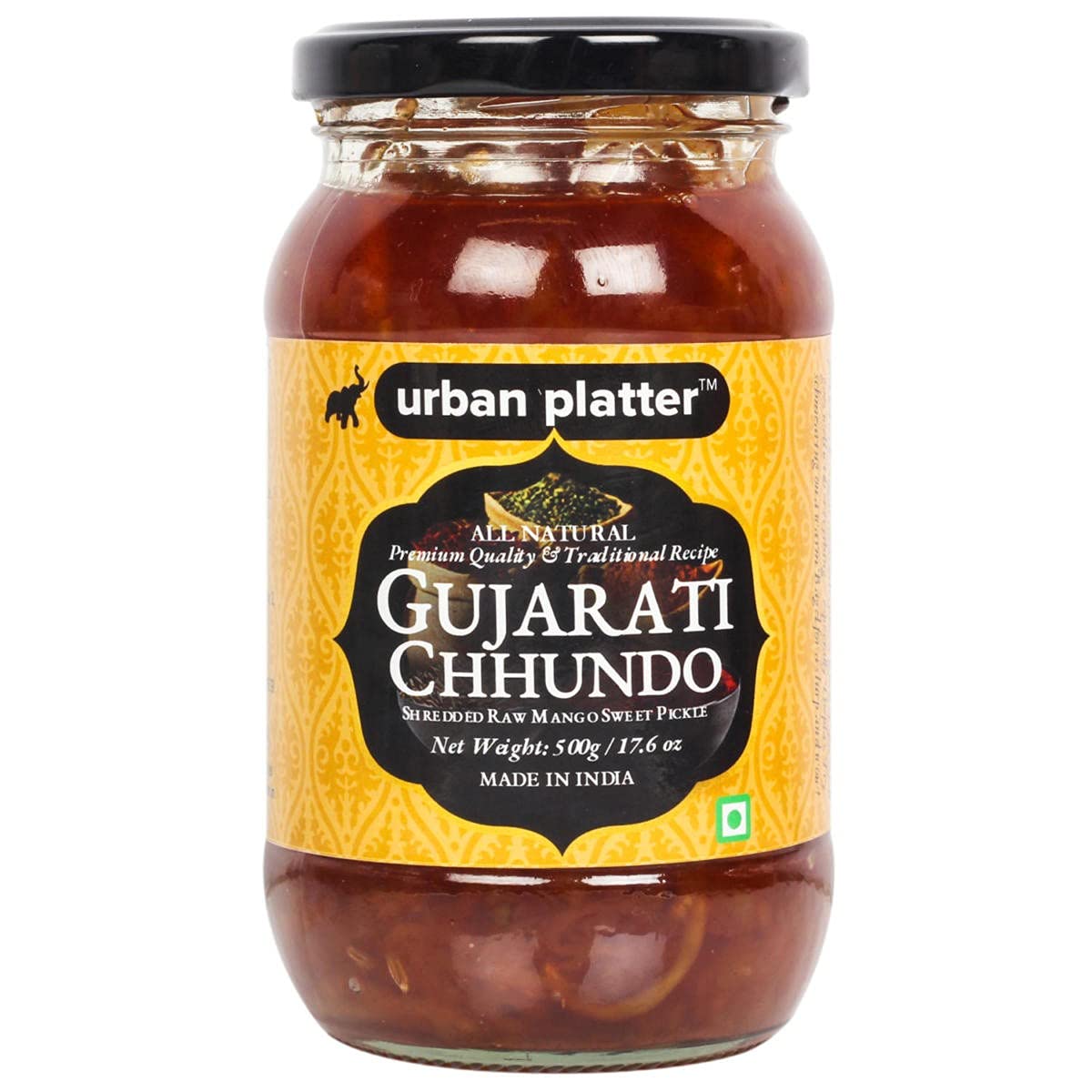 Urban Platter Gujarati Chhundo, 450g / 16oz [Raw Mango Sweet Pickle, Traditional Recipe, Premium Quality]