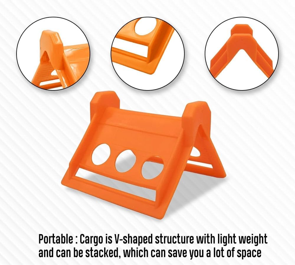 Mytee Products (20 Pieces Orange 4"x6" Flatbed Edge Protectors with Carrying Case - 4" Winch Ratchet Straps Corner Protectors for Flatbed Cargo Load