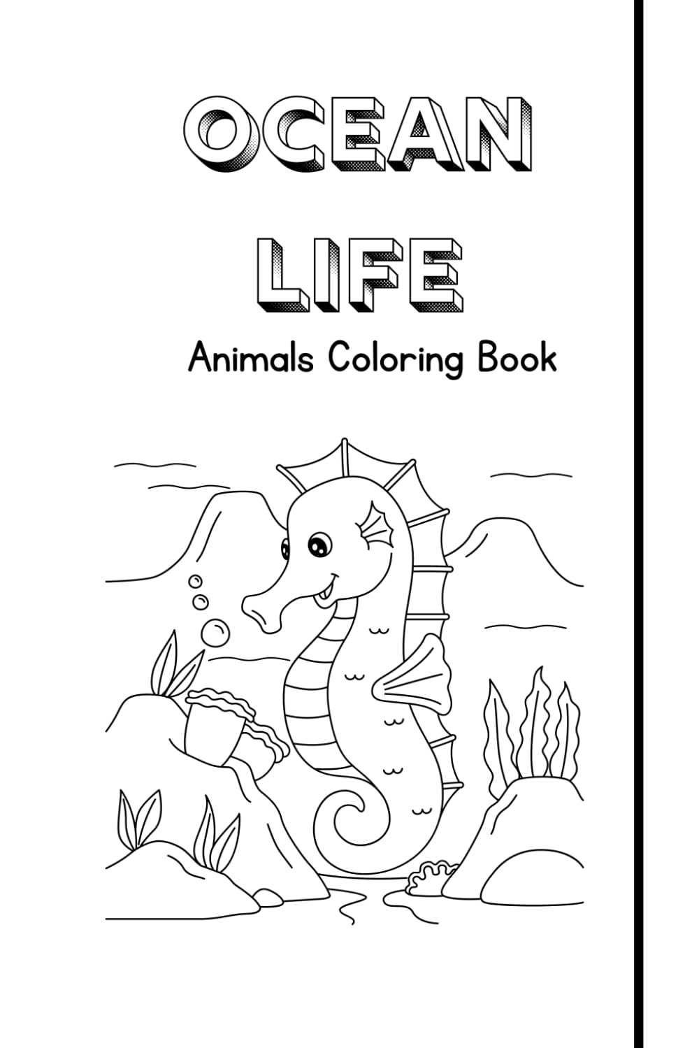 Ocean Life Colouring Book for children of all ages