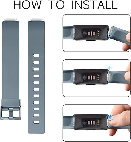 Miniatura 10 de Paquete de 3 correas de repuesto compatibles con Fitbit Inspire HRFitbit InspireFitbit Ace 2Fitbit Inspire 2, accesorio ajustable, pulsera deportiva