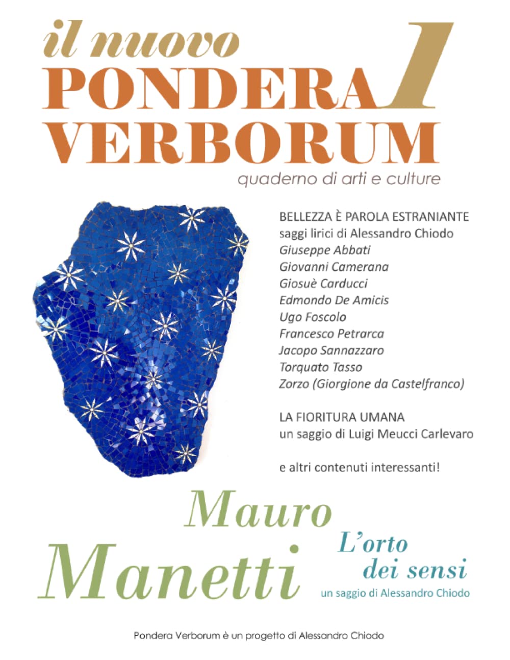 il nuovo PONDERA VERBORUM 1 - quaderno di arti e culture: un progetto di Alessandro Chiodo (Italian Edition) Paperback – 8 June 2022