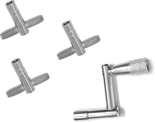 Juego de llaves de batería, paquete de 3 llaves de afinación de tambor con llave de velocidad de movimiento estándar continuo, llave de batería