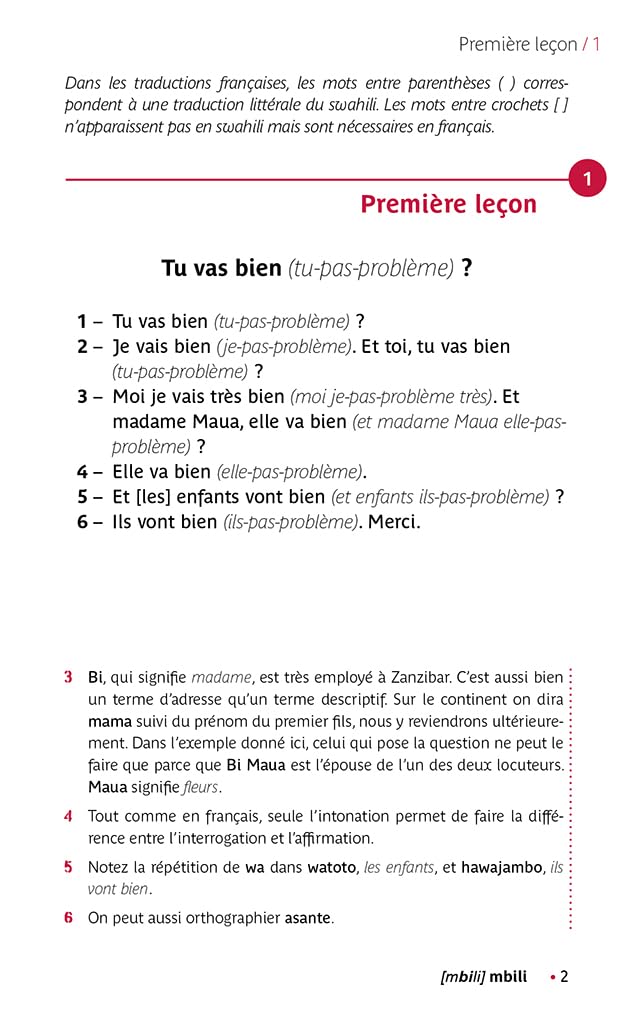 Le swahili (livre seul)