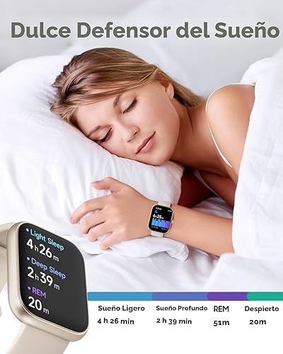 Miniatura 6 de TOOBUR Reloj inteligente para mujer, Alexa integrado, responderhacer llamadas, reloj de fitness con pantalla HD de 1.91 pulgadas, resistente al agua