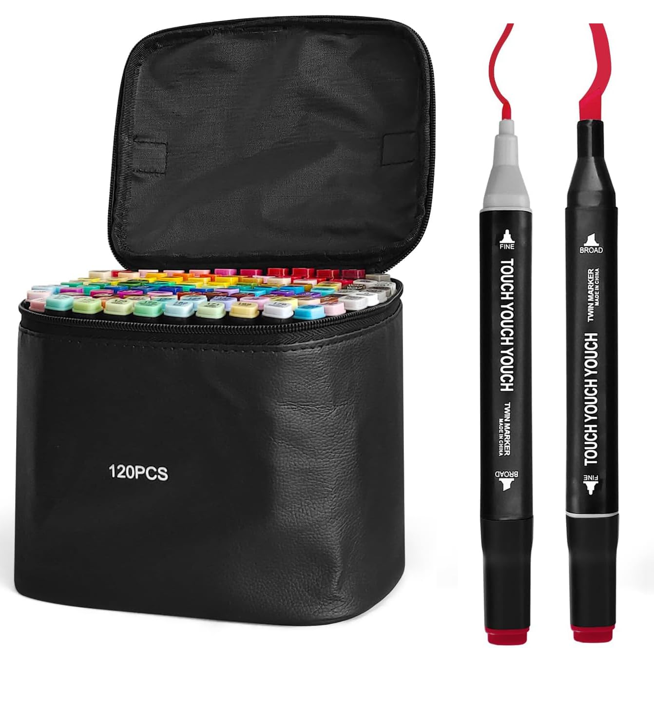Amazing Tour 120 Colours Alcohol Markers Set, Dual Tip Graphic Marker Pens