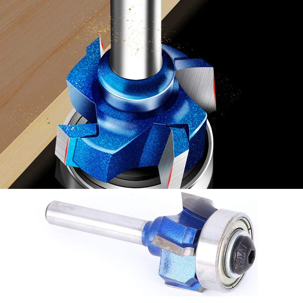 Broca Redondeada De Carburo 8 Mm - 4 Cuchillas, Para Fresado En Madera, Radio Métrico 2mm, Ideal Para Carpintería Y Grabado