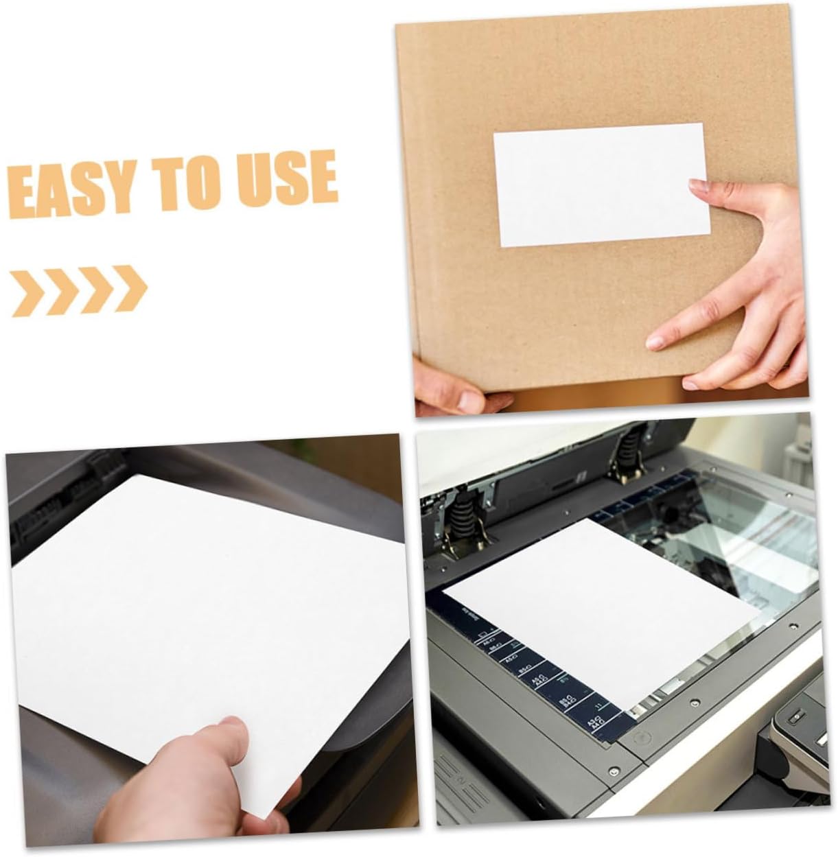 White Printable Sticker Paper 100 Sheets Self Adhesive for Labels image 3