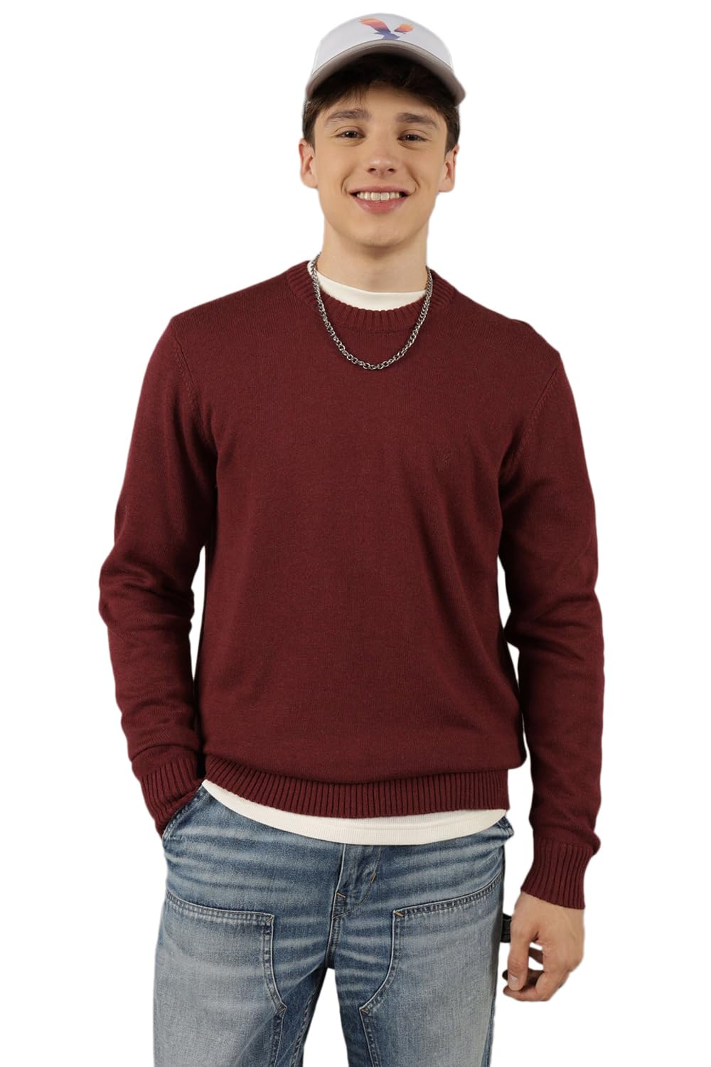 american eagle Men's Cotton Blend Casual Sweater-picture-35
