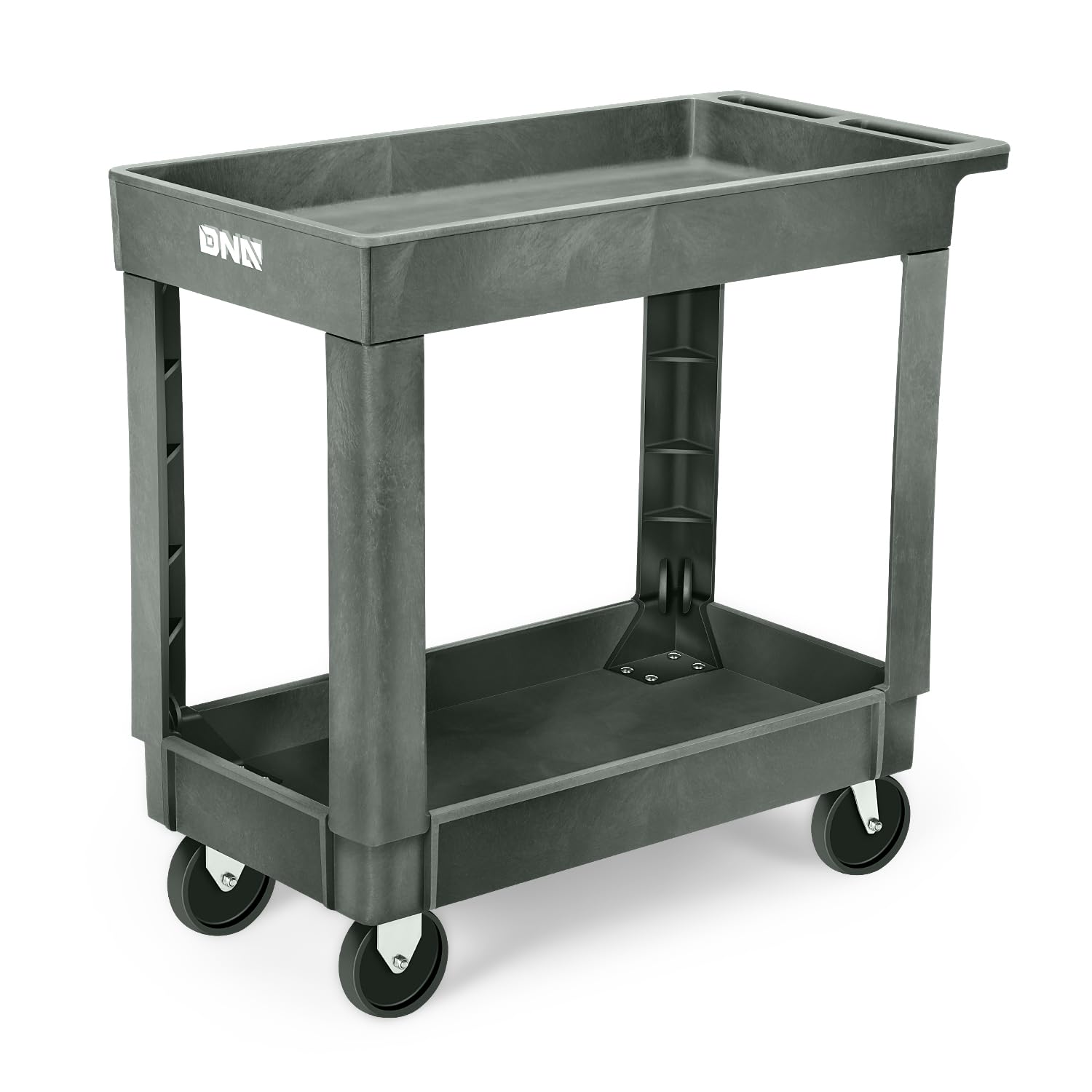 2-Shelf Rolling Utility Cart, 34-1/2x17-1/2x33 Inches, 2 Tier Service Carts With 704263 - View #8