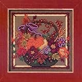 Autumn Basket - Beaded Cross Stitch Kit MH143203 - Buttons & Beads 2013 Autumn