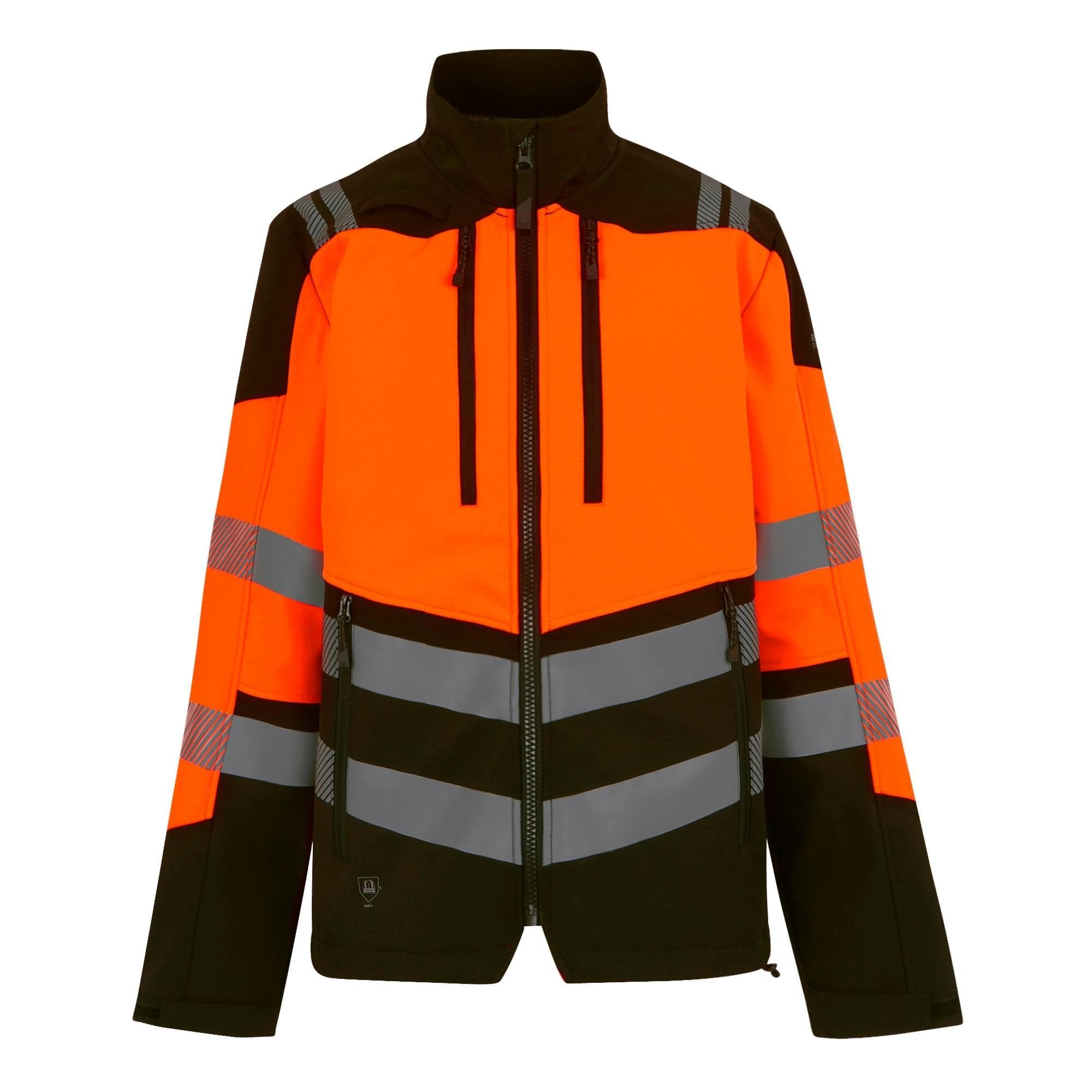 Regatta Men's Hi-Vis X Pro 3 Layer Softshell Jacket - Clas Black 3XL