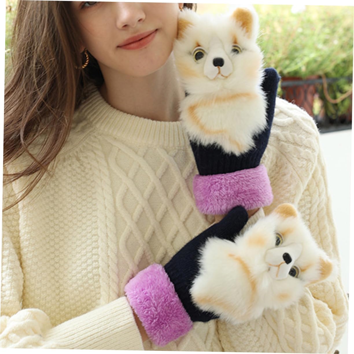 Portable Thickened Winter Gloves for Adults Cozy Material for Cold Weather Easy Wear for Outdoor