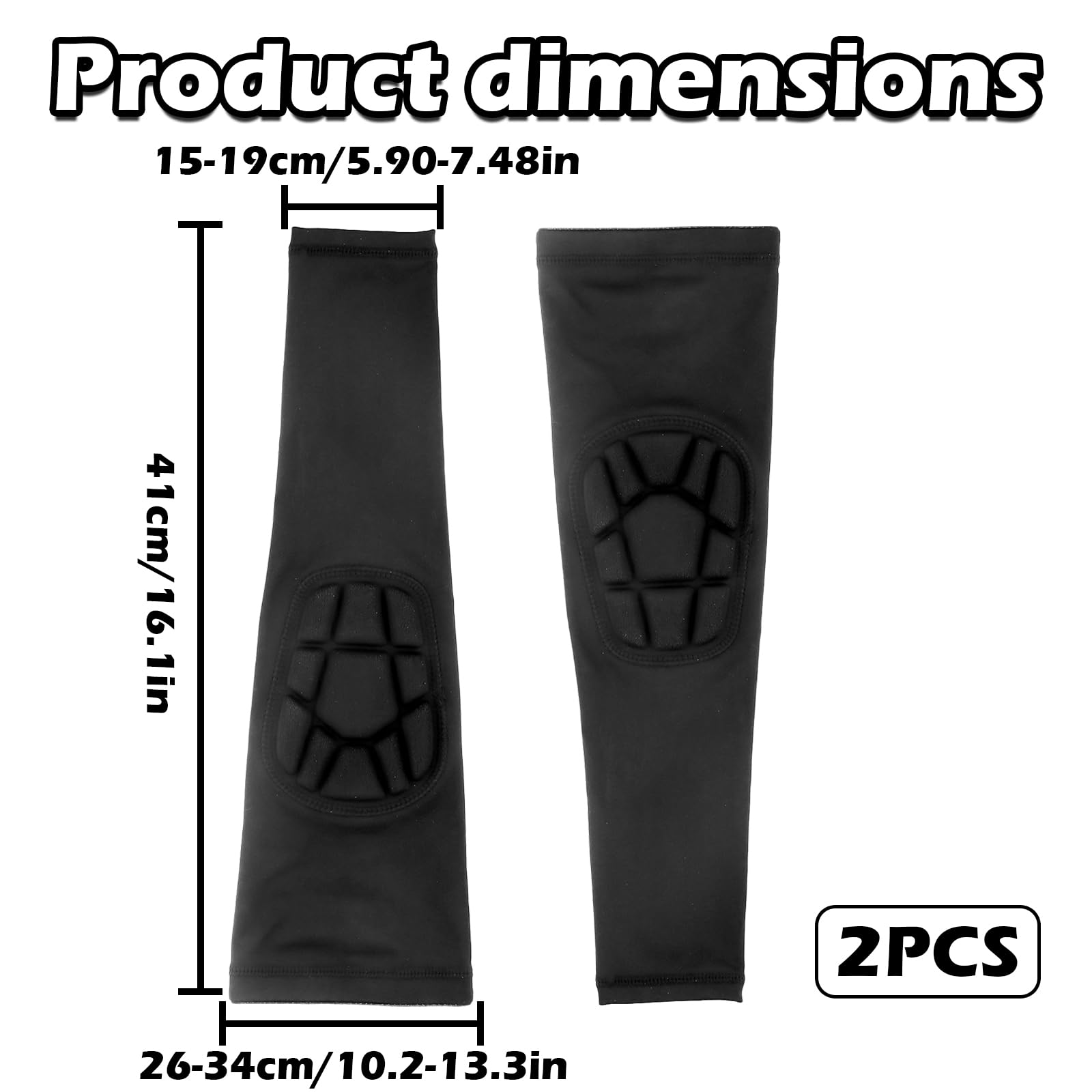 1 Paire Rembourré Coudière Volleyball, Manchon de Compression Bras, Protege-Coude Musculation, Coudière Anti-Chocs pour Basket-Ball Cricket