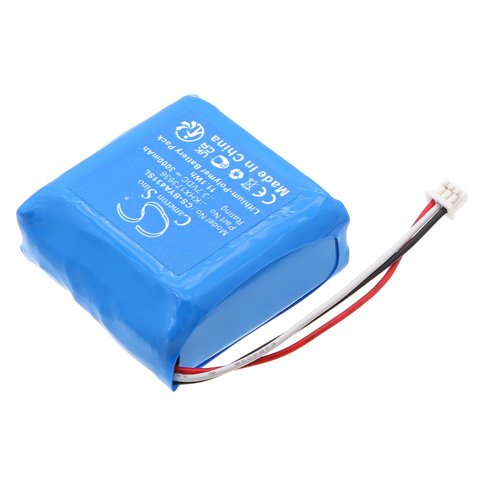TECHTEK Batterie 3000mAh Compatible avec [Babymoov] A014429, A014431, A014433, Babyphone Yoo Go+ HD, Babyphone Yoo Roll remplace KHX173636 FBA