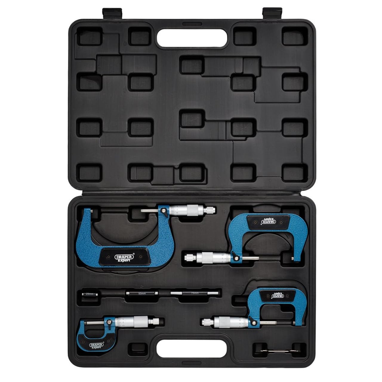 Draper 46607 Micromètre externe 0-100 mm 4 pièces (Import Grande Bretagne)