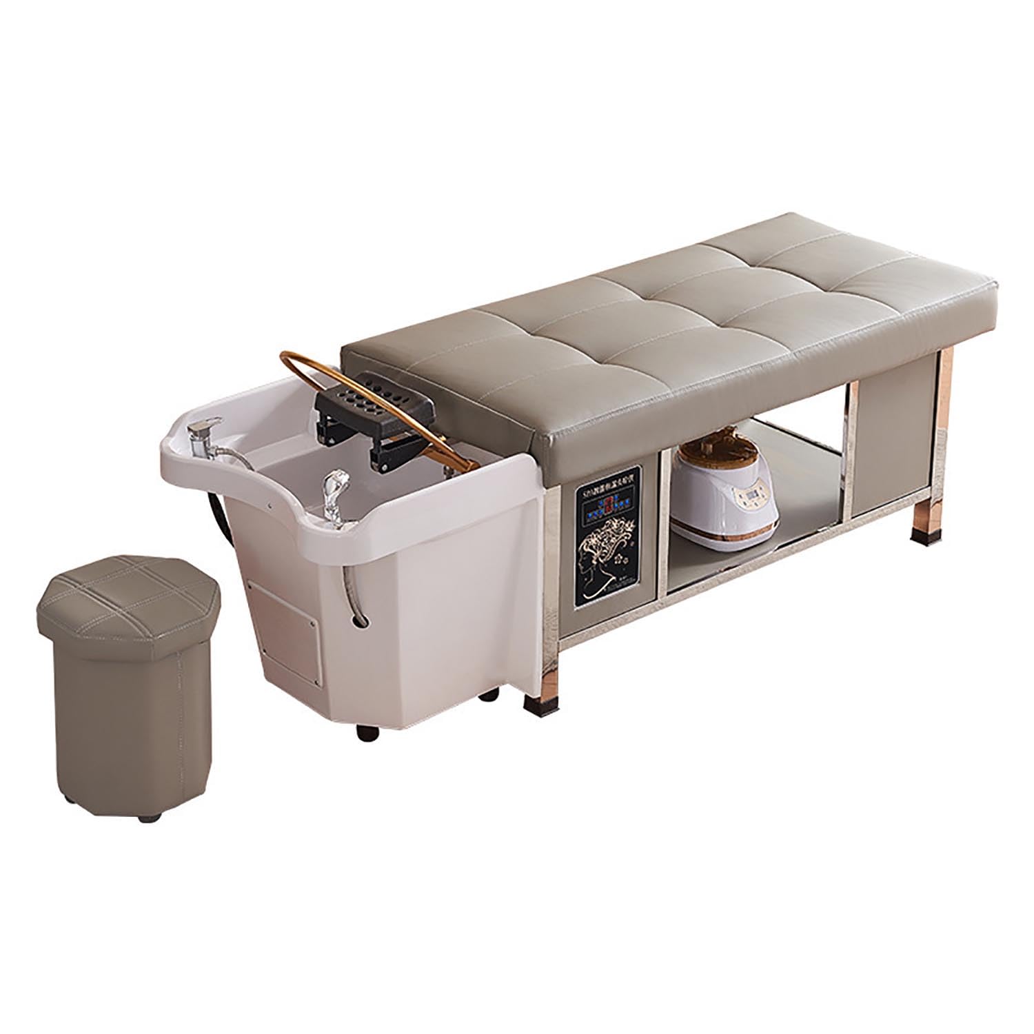 Salon Hair Spa Bed, Water Circulation System Shampoo Bed Facial Massage Head Spa Washing Bed