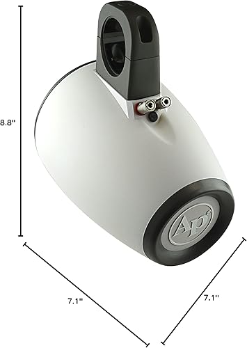 Miniatura 31 de Audiopipe APMP-801WETW - Carcasa compacta de 8 pulgadas para altavoz estéreo direccional multipropósito para audio de automóvil, marina, UTV