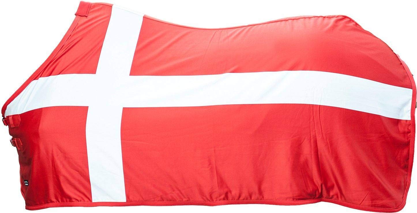 Couverture de sudation cheval HKM 70167909.0021 chemise séchante Flag Denmark motif