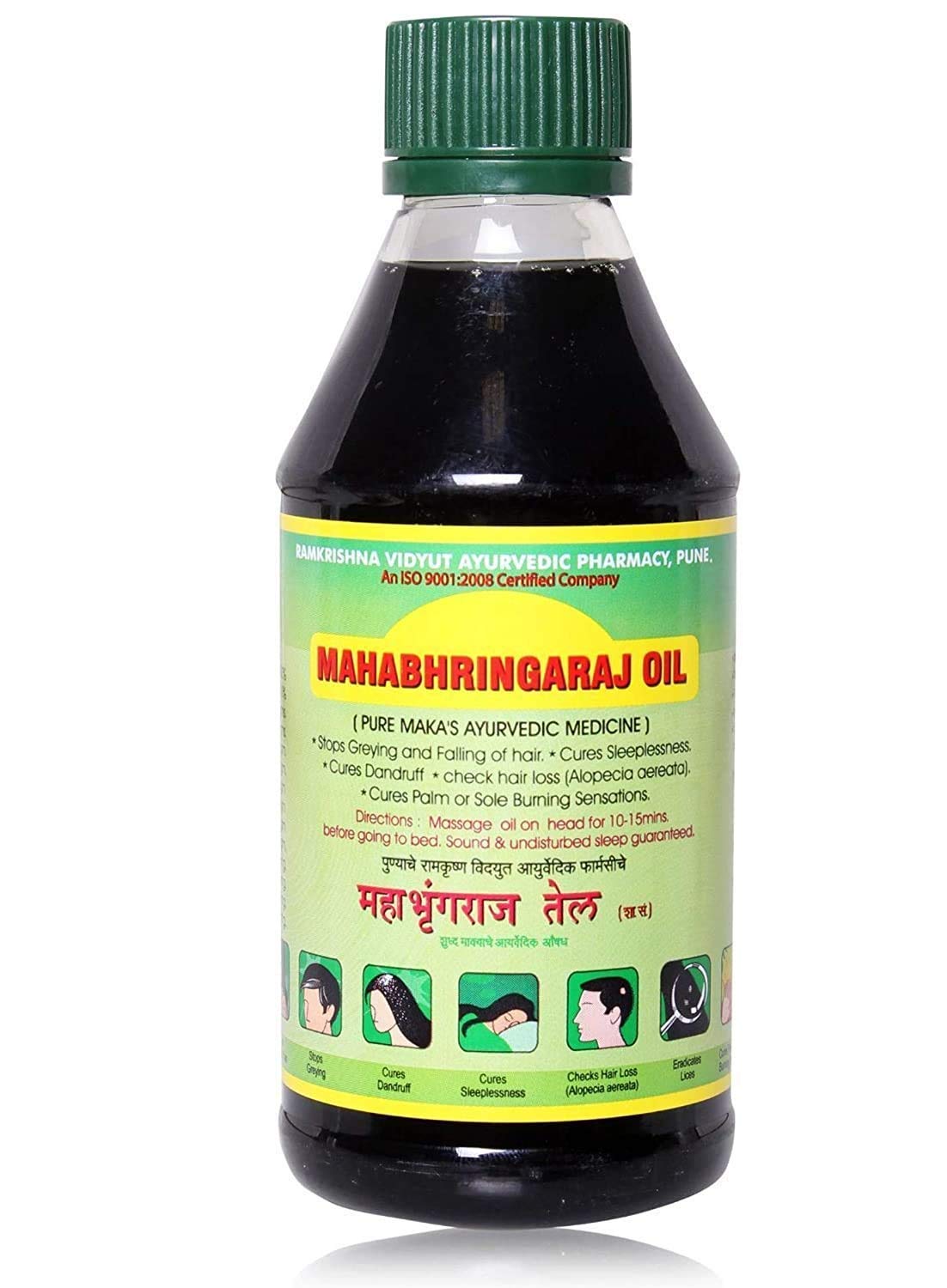 Maha Bhringraj Hair Oil 500ml | With Coconut Oil, Tea Oil, Bhringraj, Brahmi, Amla, Hirda, Behda & Ayurvedic Herbs | Hair Growth & Scalp Nourishment-image-12