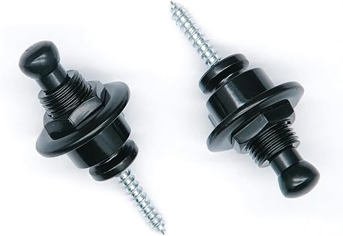 Miniatura 2 de Juego de 2 piezas de correa de guitarra, botones de bloqueo, correa de guitarra, sistema de retención de bloqueo de correa de liberación rápida para