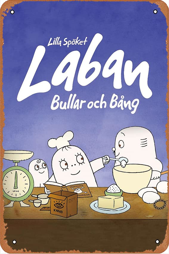 Lilla Spoket Laban: Bullar och BAng Film Film Movie Poster Retro Metal Tin Sign Wall Home Wall Art Metal Tin Sign,cave,bar,Club, Metal Tin Sign 8x12 Inches