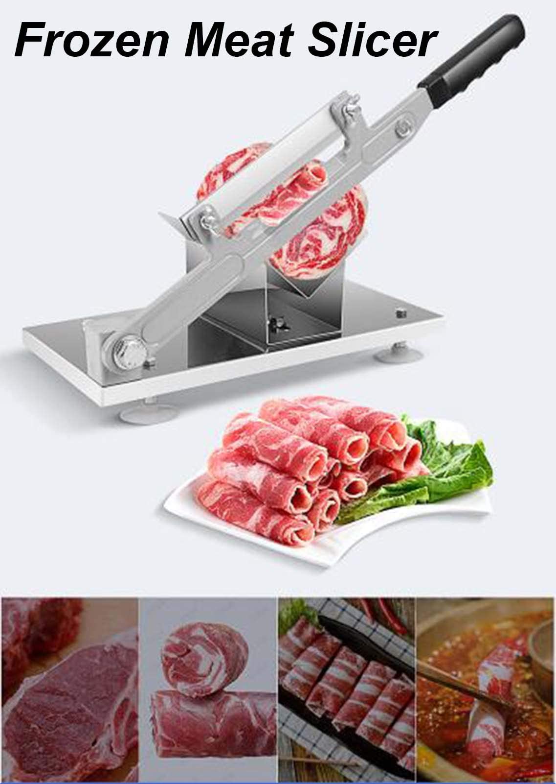 per uso domestico o commerciale, carne manuale congelata, manzo, montone, carne, verdure, fogli, affettatrice, formaggio, alimenti, affettatrice per la casa e il commercio