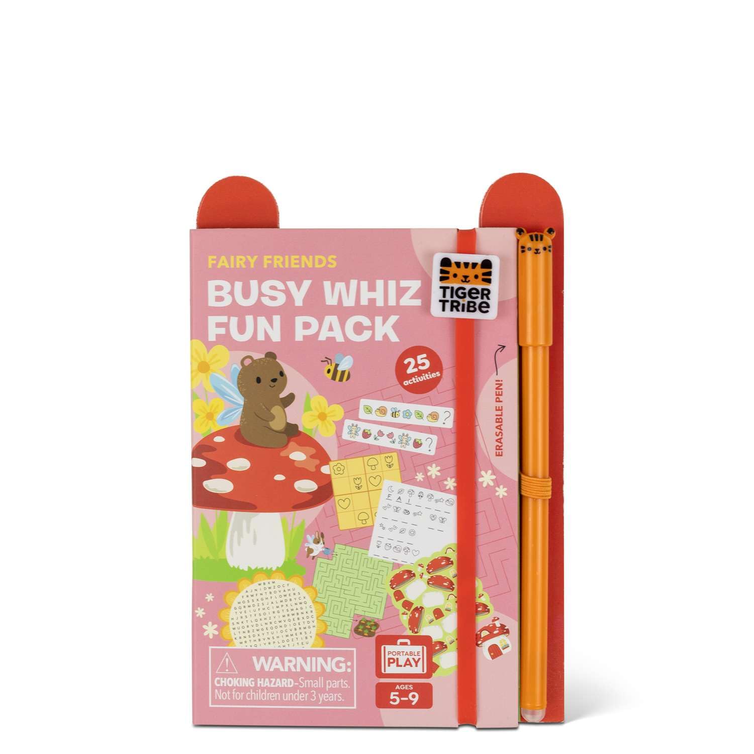 Tiger Tribe Busy Whiz Fairy Friends Fun Pack, Kids Holiday Activity Book
