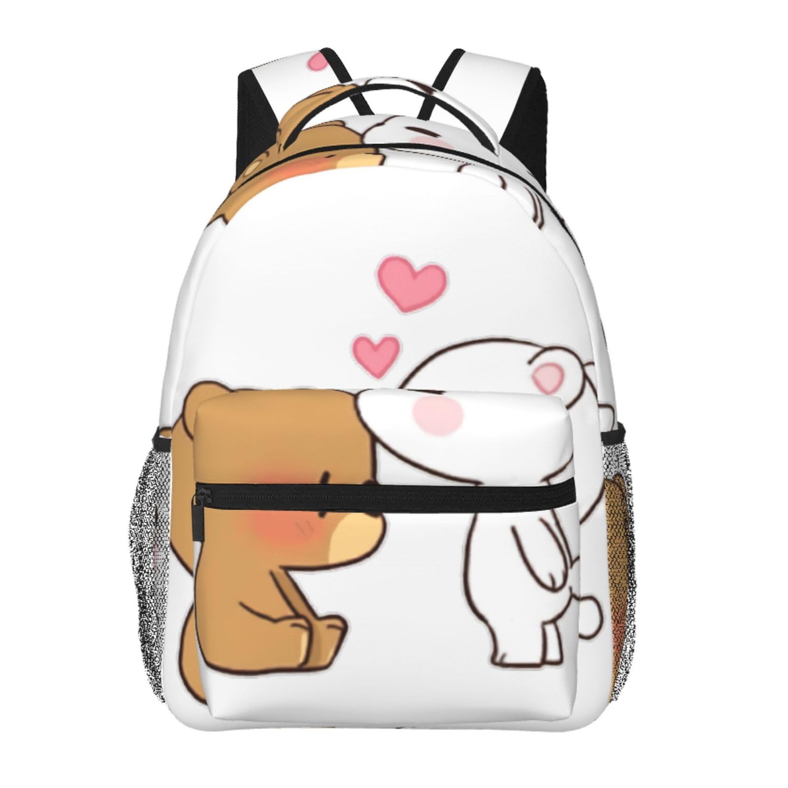 Mochila de uso diario casual con estampado White Bear Brown Bear de 20x29x40 cm 6