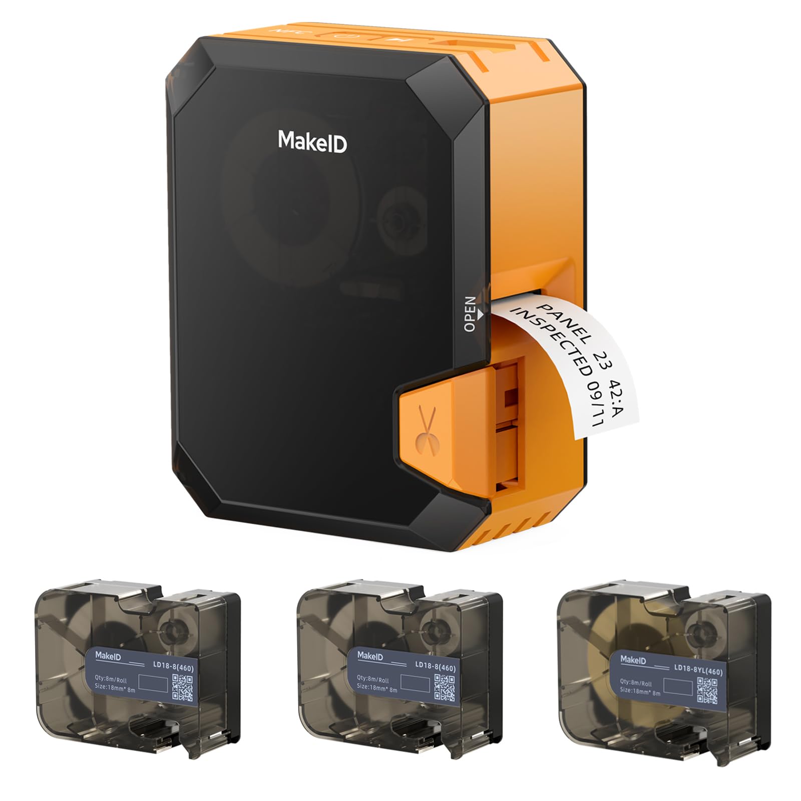 Amazon.com: Makeid P31 Portable Industrial Label Maker, Labeler Machine ...