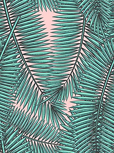 Décoration murale adhésive 312x219 cm style tropical chic