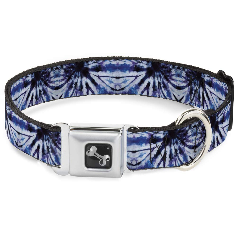 Collier de chien tie-dye violet et bleu Buckle Down idéal pour les promenades en ville