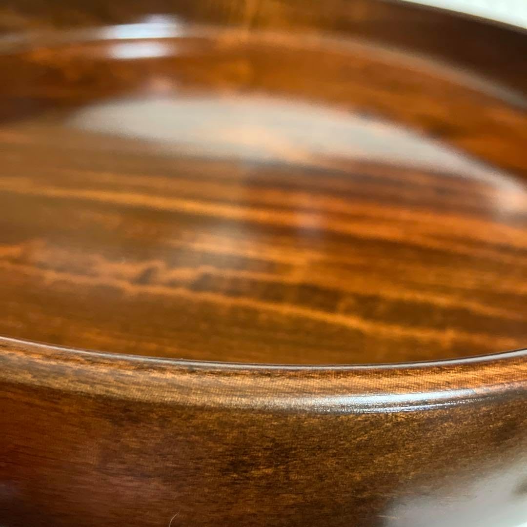 越前漆器漆塗装 天然木 レア品 越前漆器 天然木 ウレタン塗装 布目曙