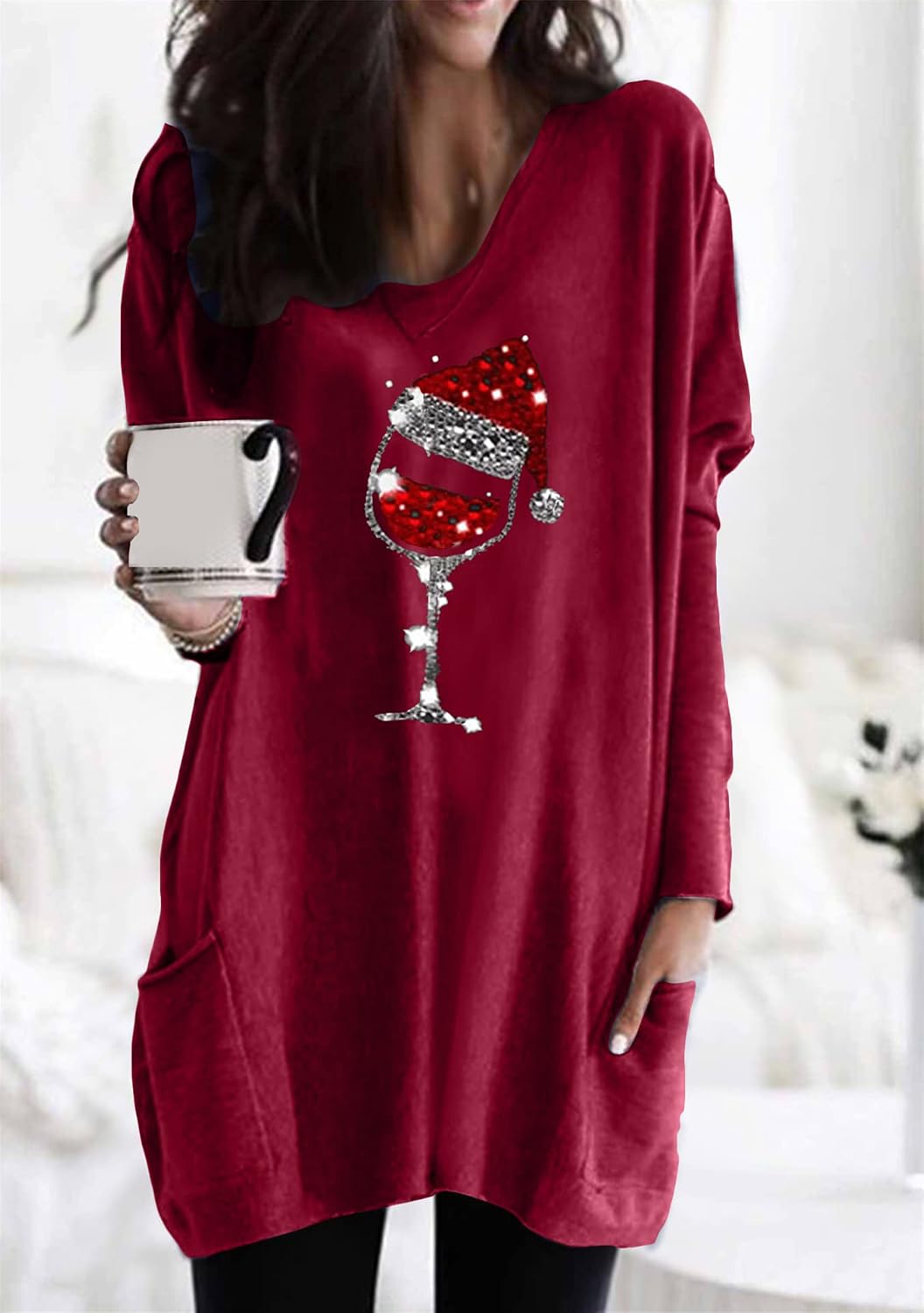 Womens Easter Bunny Oversized Sweatshirt Casual Loose Fit Cute Rabbit Tops Oversized Long Sleeve Shirt