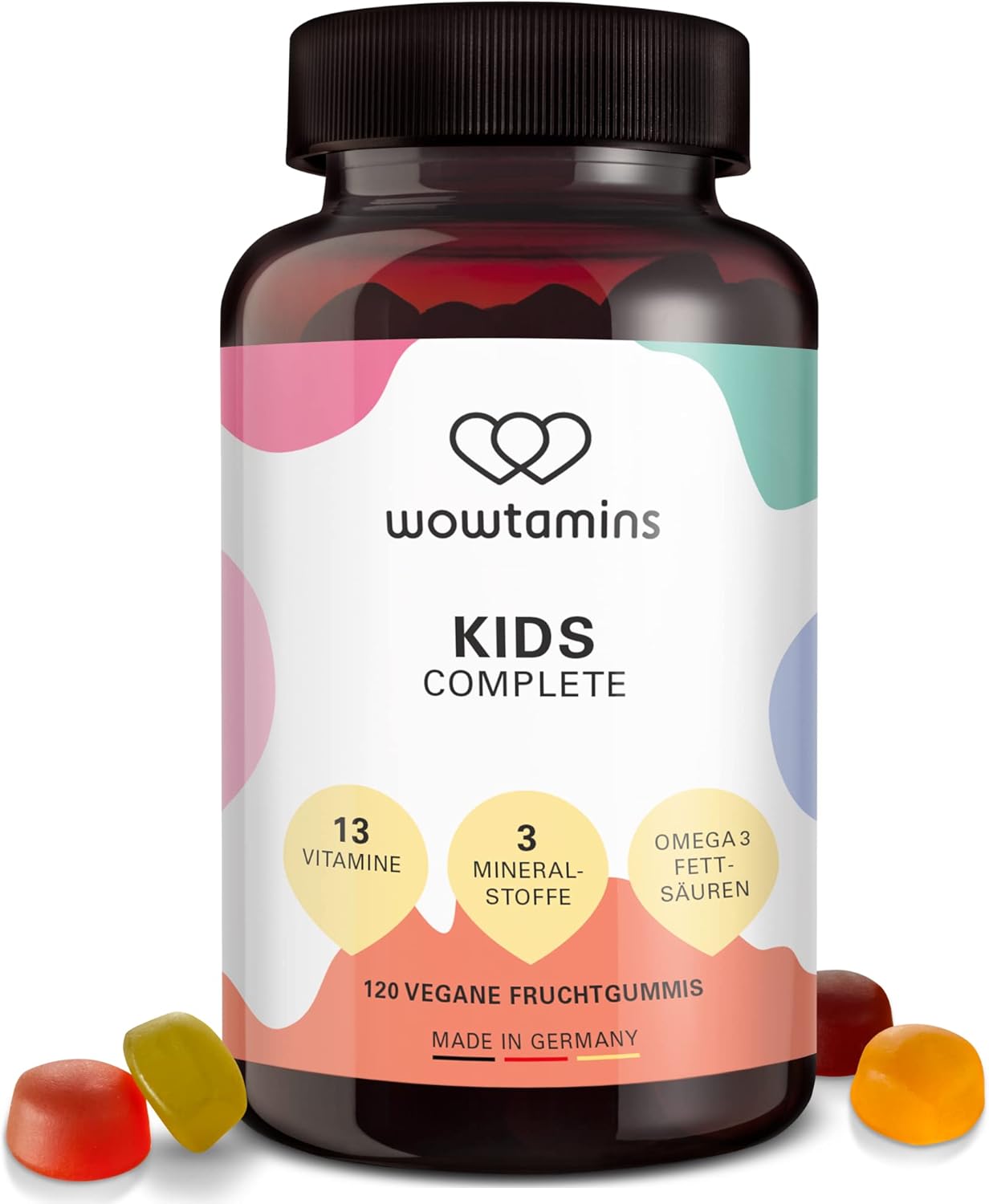 wowtamins KIDS Complete Kinder Multivitamin & Omega 3s Gummies 120