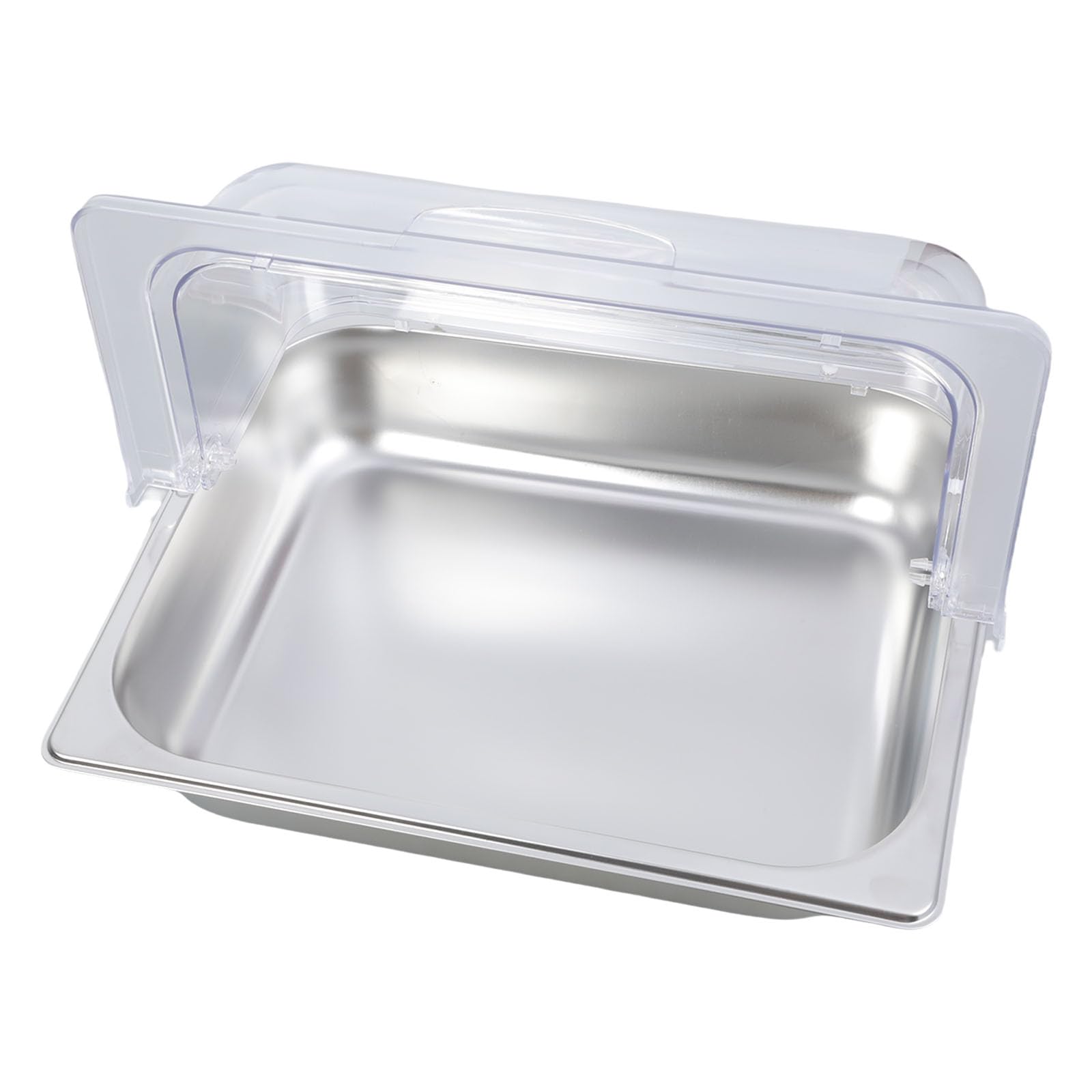Estante expositor de acero inoxidable - Bandeja de servir C para presentación de alimentos, ideal para cocina y servicio de catering, perfecto para condimentos