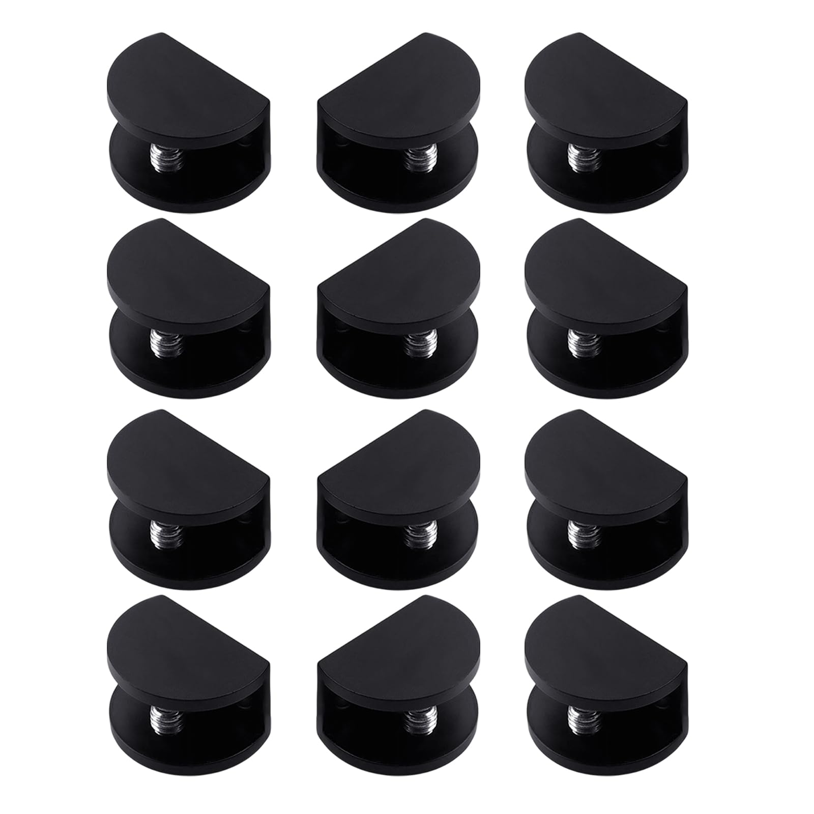 Carotoe M Aluminu Shelf Clips Adjustable Glass Clamp Hardware For Wall Shelves Shower Glass And Cabinets Use Frameless Shelf