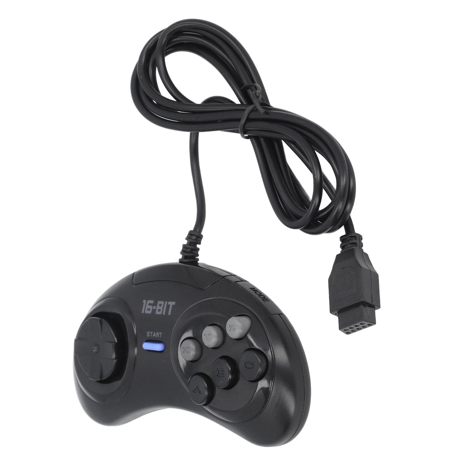 Jectse Controller USB, Piccolo Gamepad Ergonomico, Plug and Play a 9 Pin 16 Bit, Design Ergonomico, Compatto e Leggero, per
