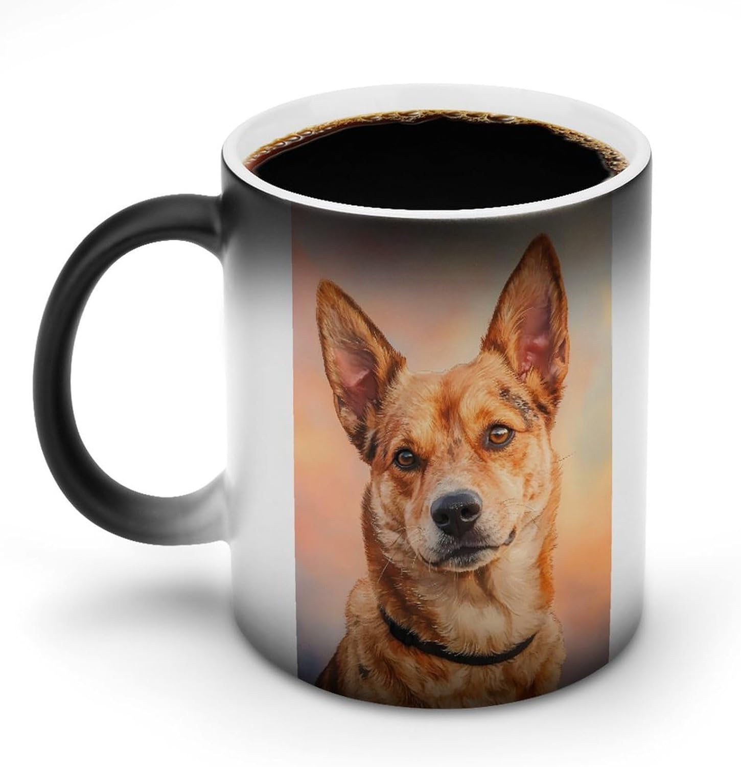 Cute Dog Watercolor Funny Color Changing Coffee Mug Ceramic Magic Cup Personalized Discoloration Tea Mugs