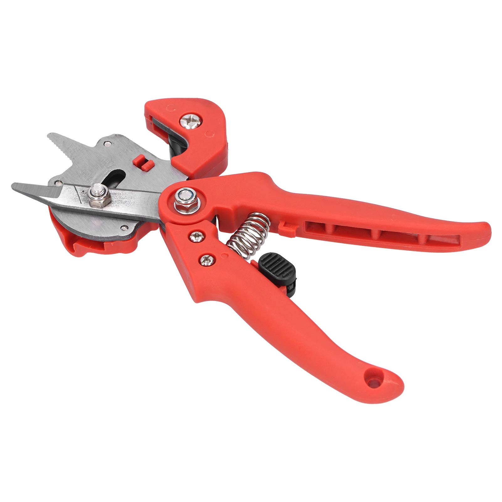Cocoarm Set di Attrezzi per Innesto da Giardino Cesoie per Potatura per Innesto di Alberi in ABS con Custodia Taglio Preciso dei Rami per Potatura e Giardinieri per Innesti di Piante (rosso)