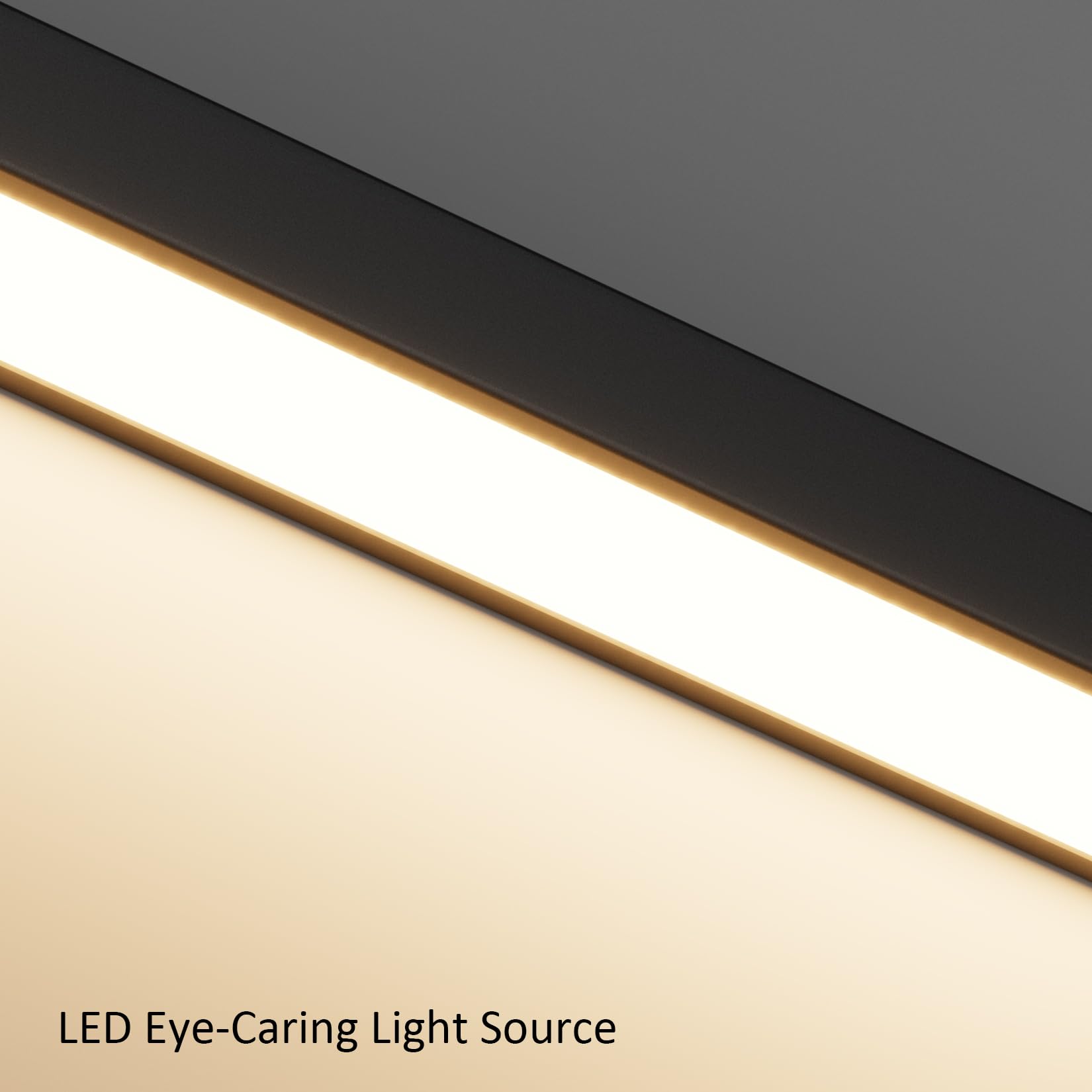 Luce a Sospensione LED, 100cm/36W, 3000K-6000K Tre Temperature di Colore Regolabili con Telecomando, Lampada Sospensione Lineare per Sala Da Pranzo, Soggiorno, Nero