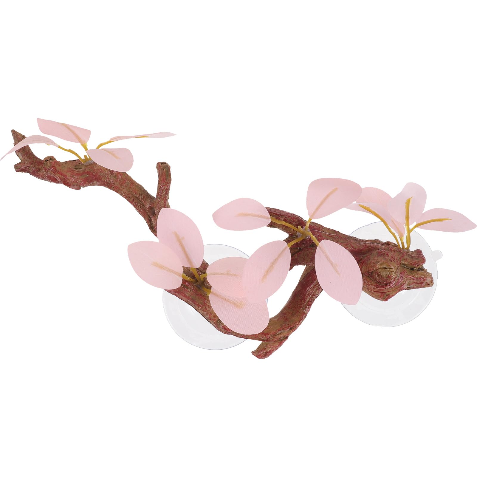 Kisangel 5 Piezas Ramas de Resina simulada geco Plantas de pecera Fuente camaleón arboles Artificiales decoración pecera Accesorios para terrarios Decoraciones de Reptiles para terrario