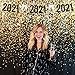 Black and Gold Photo Booth Backdrop - Perfect Party Decoration for Graduation, Birthday, Christmas, New Years Eve, Bachelorette, Weddings, Prom | Gatsby Photo Booth | Measures 6ft x 6ft