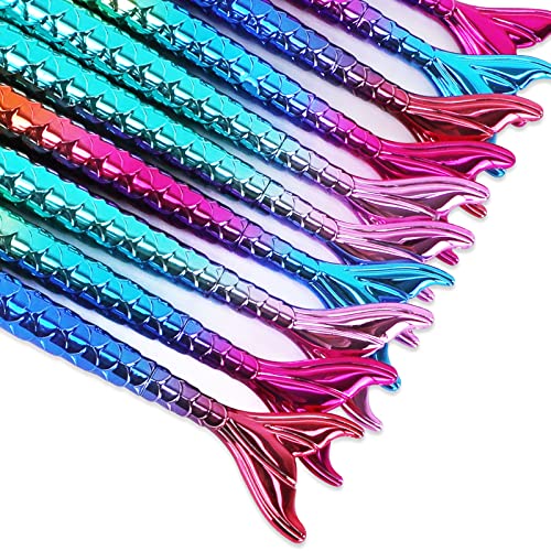 10 bolígrafos con tinta gel, diseño pez sirena miniatura 2